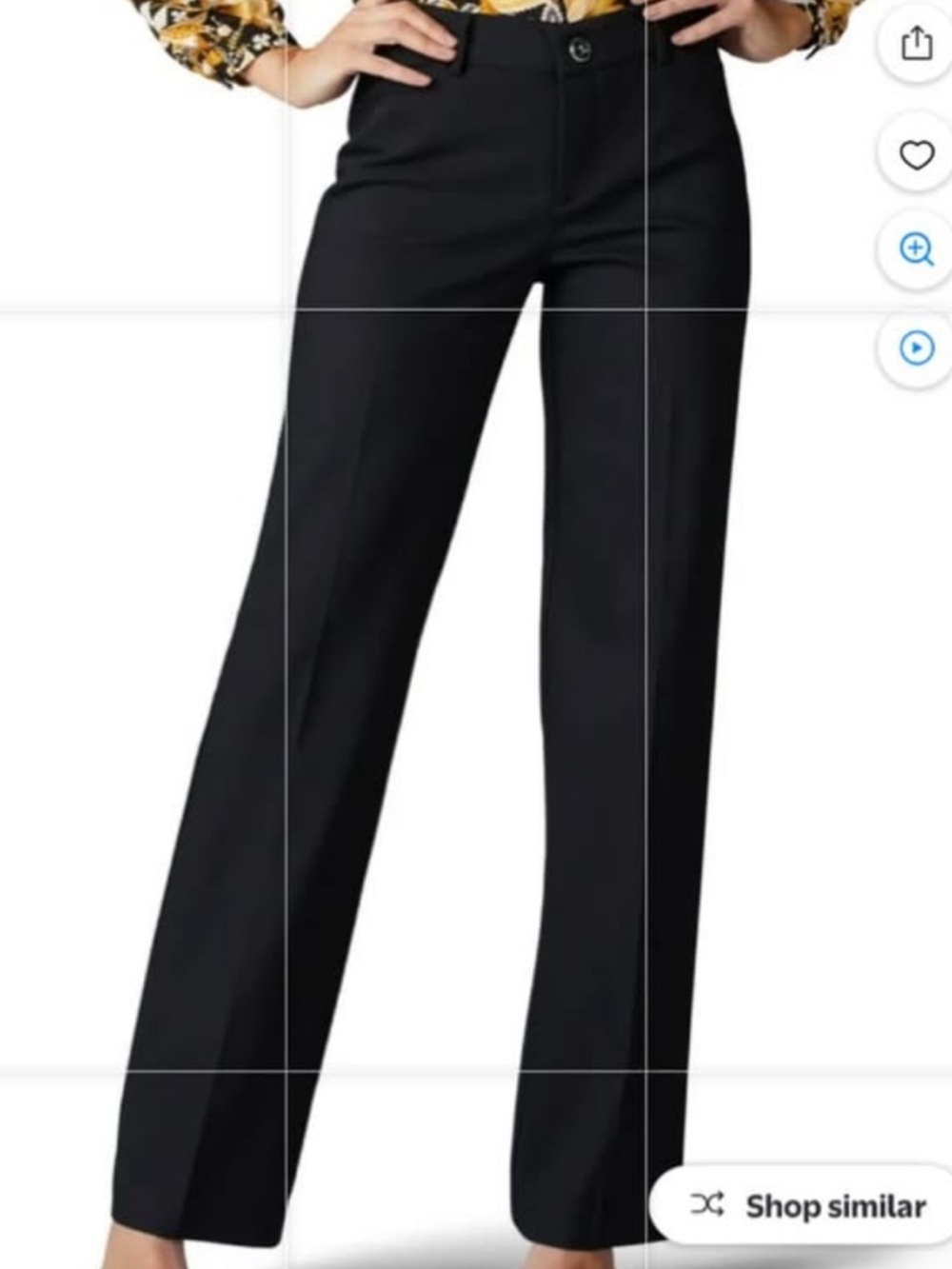 Lee Black Women's Straight-Leg Flex Motion Trousers size 12 short new